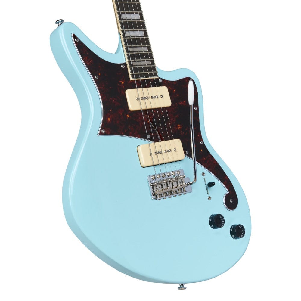 d'angelico electric guitars d'angelico premier bedford 6 string electric guitar    #color_sky-blue