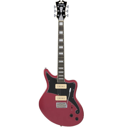 d'angelico electric guitars oxblood d'angelico premier bedford 6 string electric guitar    