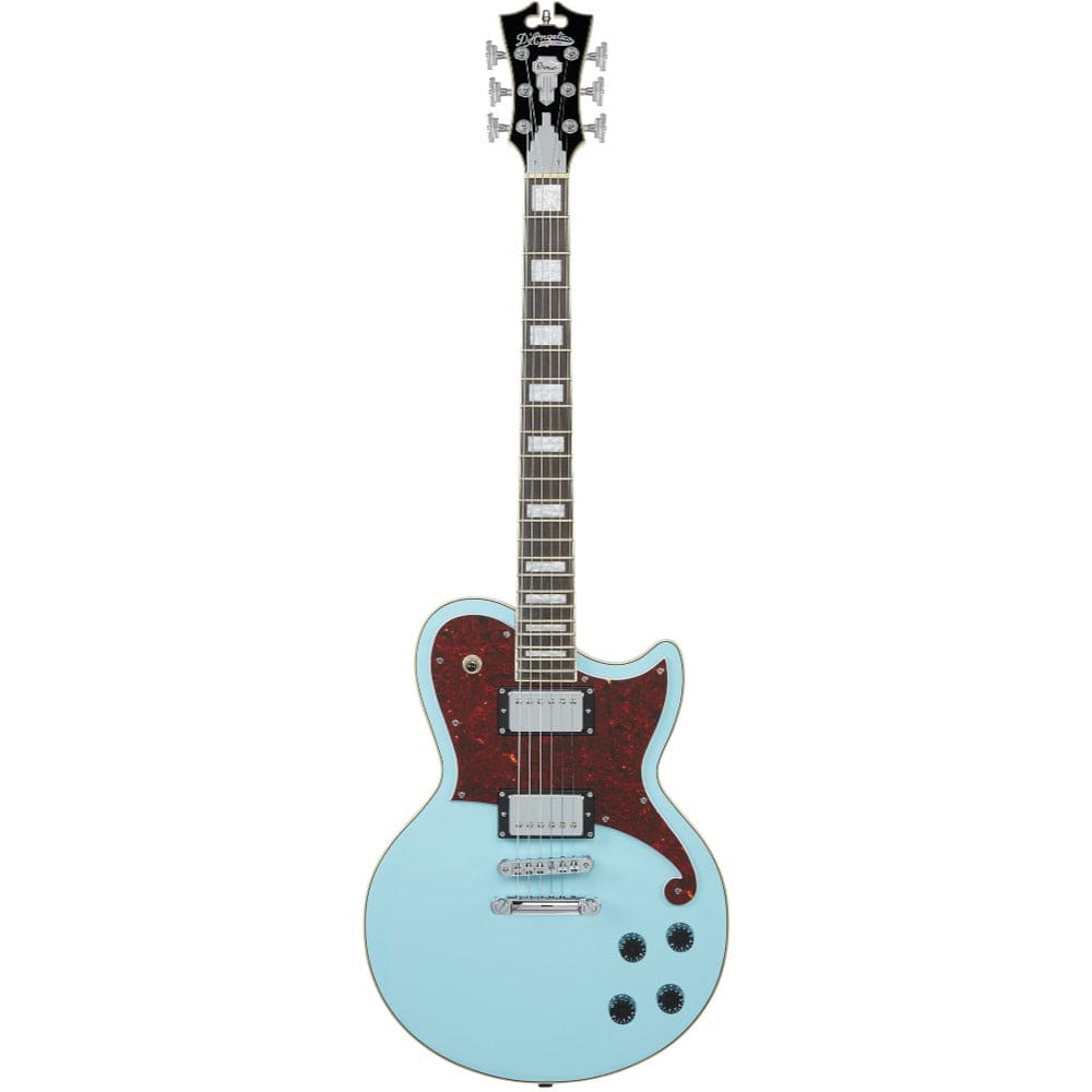 d'angelico electric guitars sky blue d'angelico premier atlantic 6 string electric guitar   
