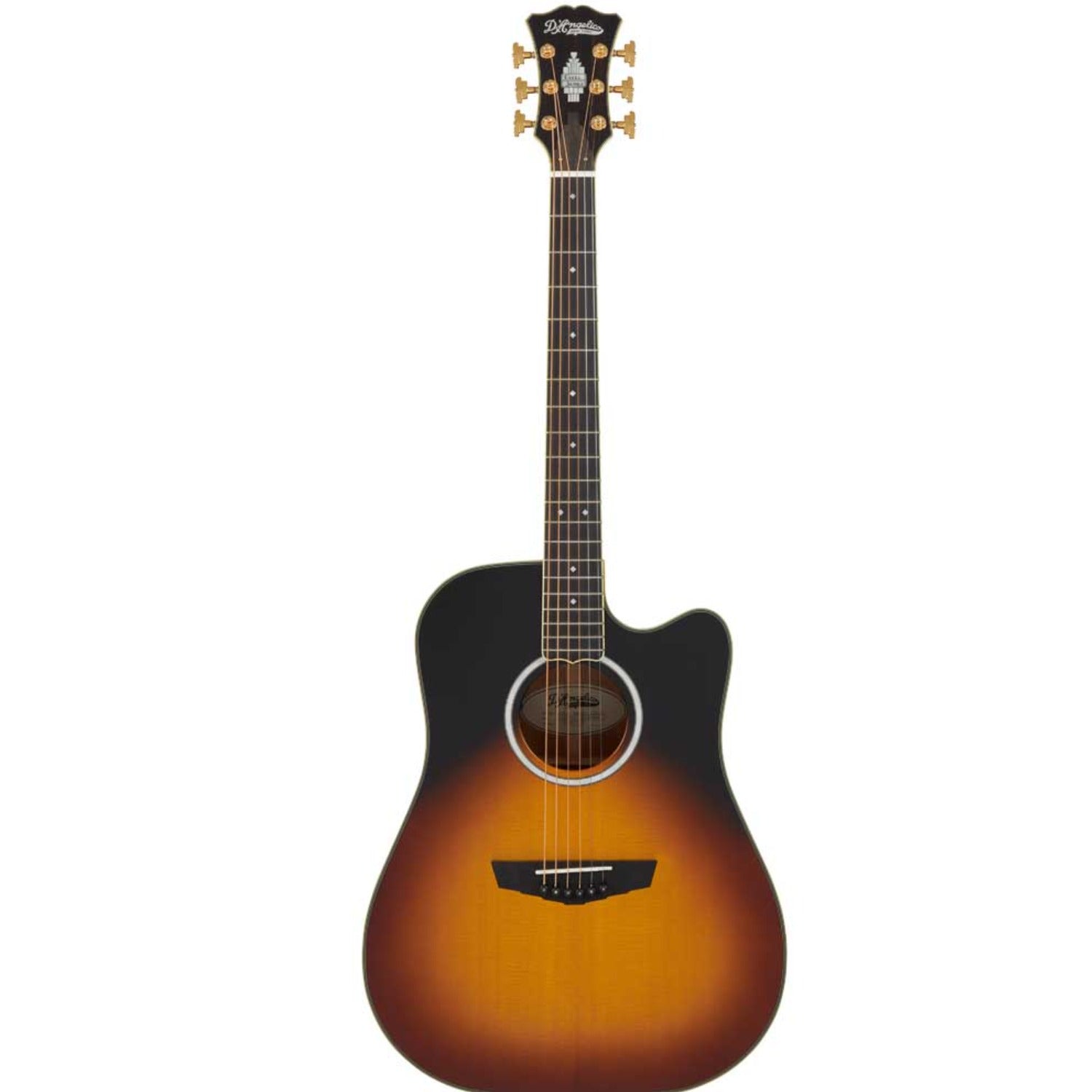 D'Angelico Electro Acoustic Guitars D'Angelico DAED500VSB2GP Excel Bowery 6 String Electro Acoustic Guitar