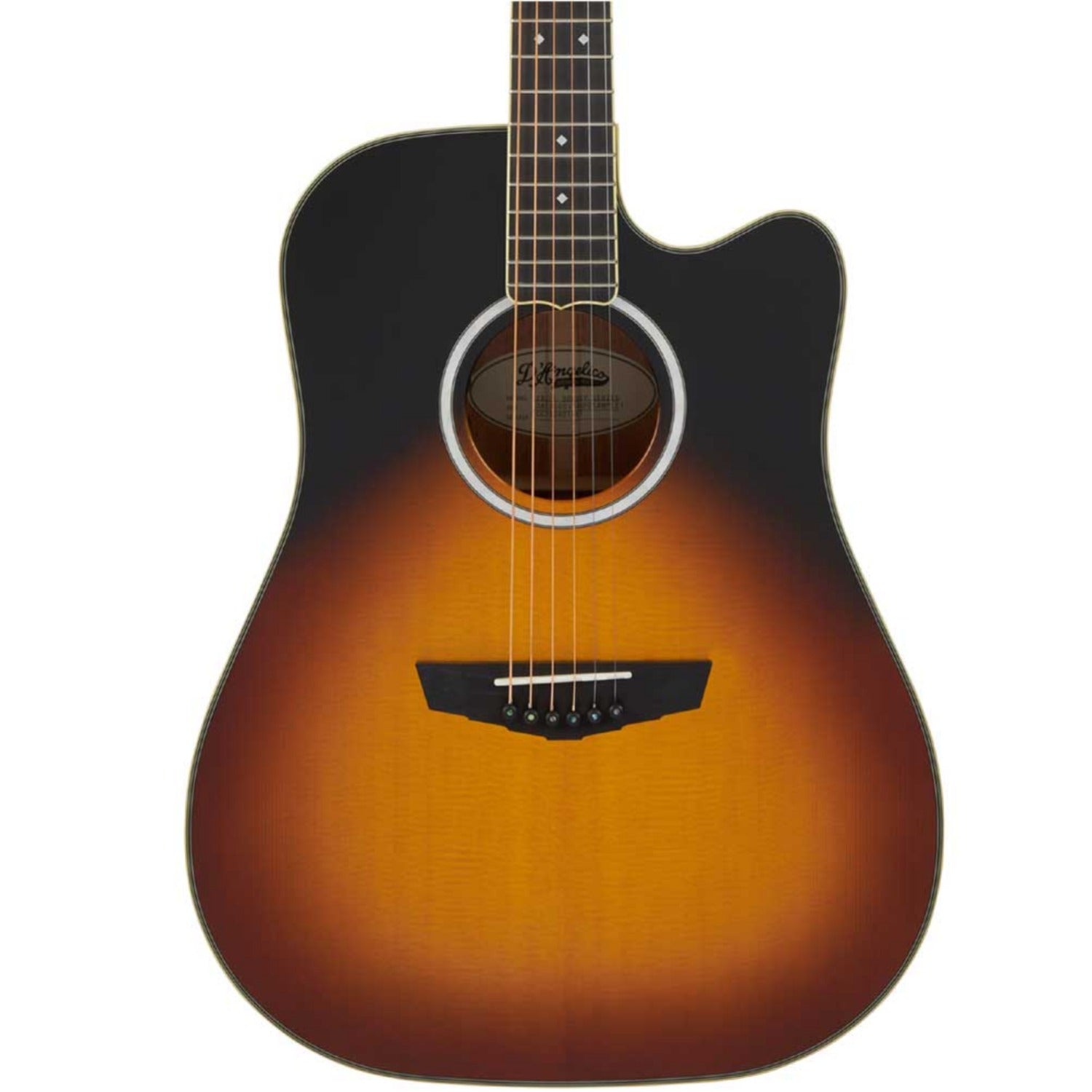 D'Angelico Electro Acoustic Guitars D'Angelico DAED500VSB2GP Excel Bowery 6 String Electro Acoustic Guitar