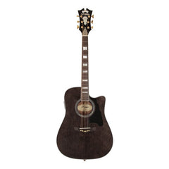 D'Angelico Electro Acoustic Guitars Grey Black D'Angelico Brooklyn Single-Cutaway Dreadnought Electro Acoustic Guitar