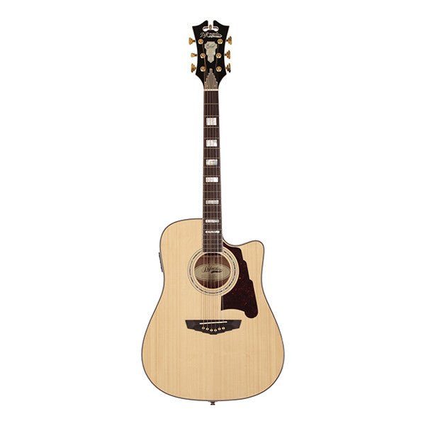 d'angelico electro acoustic guitars natural tint d'angelico brooklyn single-cutaway dreadnought electro acoustic guitar    #color_natural-tint