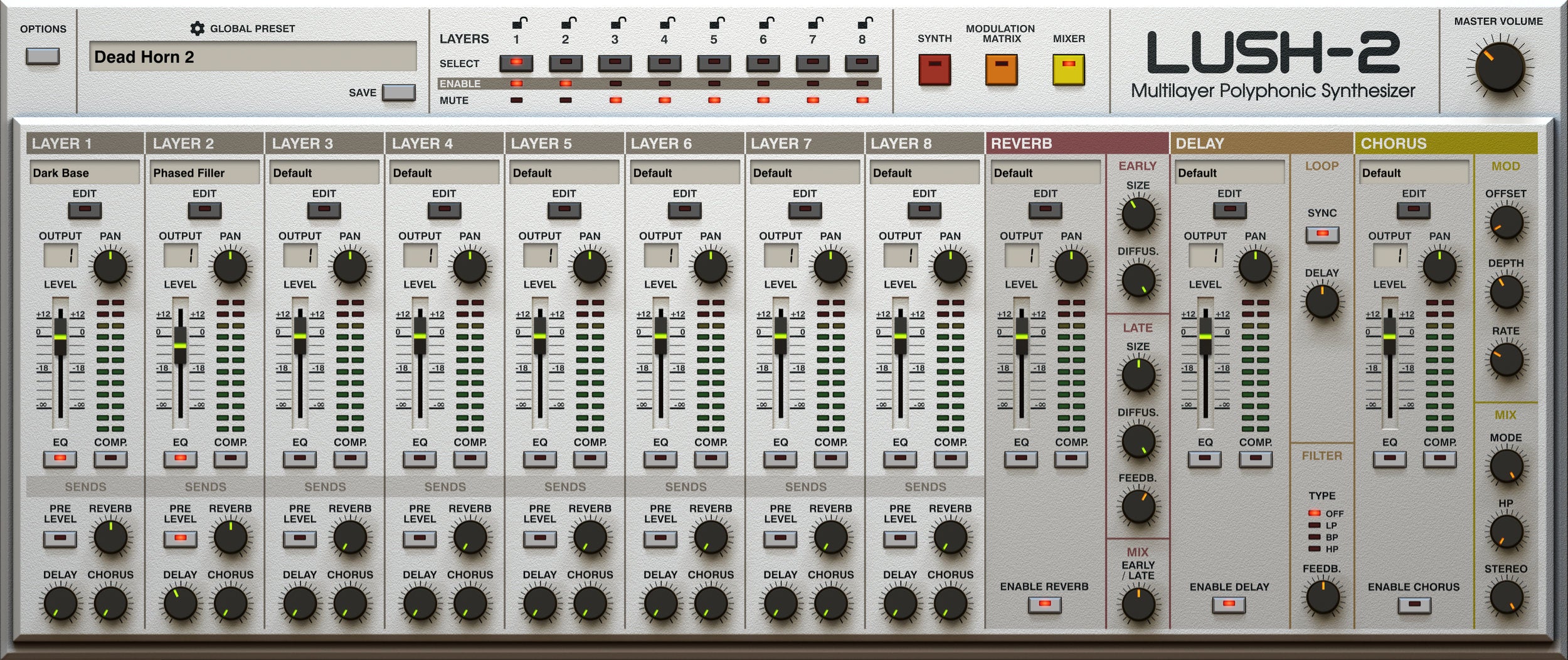 D16 Group Virtual Processors D16 LUSH-2 Reverb