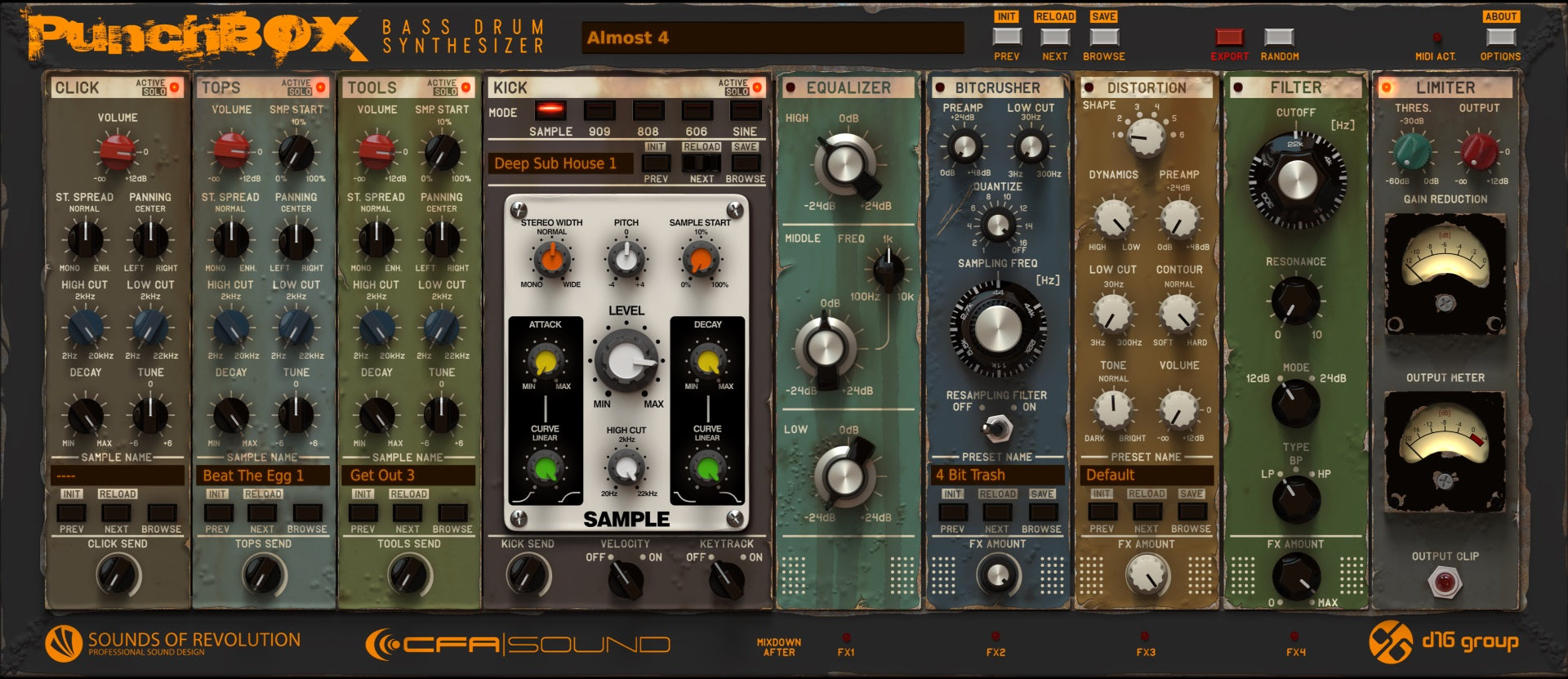 D16 Group Virtual Processors D16 PunchBox Transient Shaper