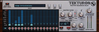 D16 Group Virtual Processors D16 Tekturon Multi-Tap Delay Effect Plugin