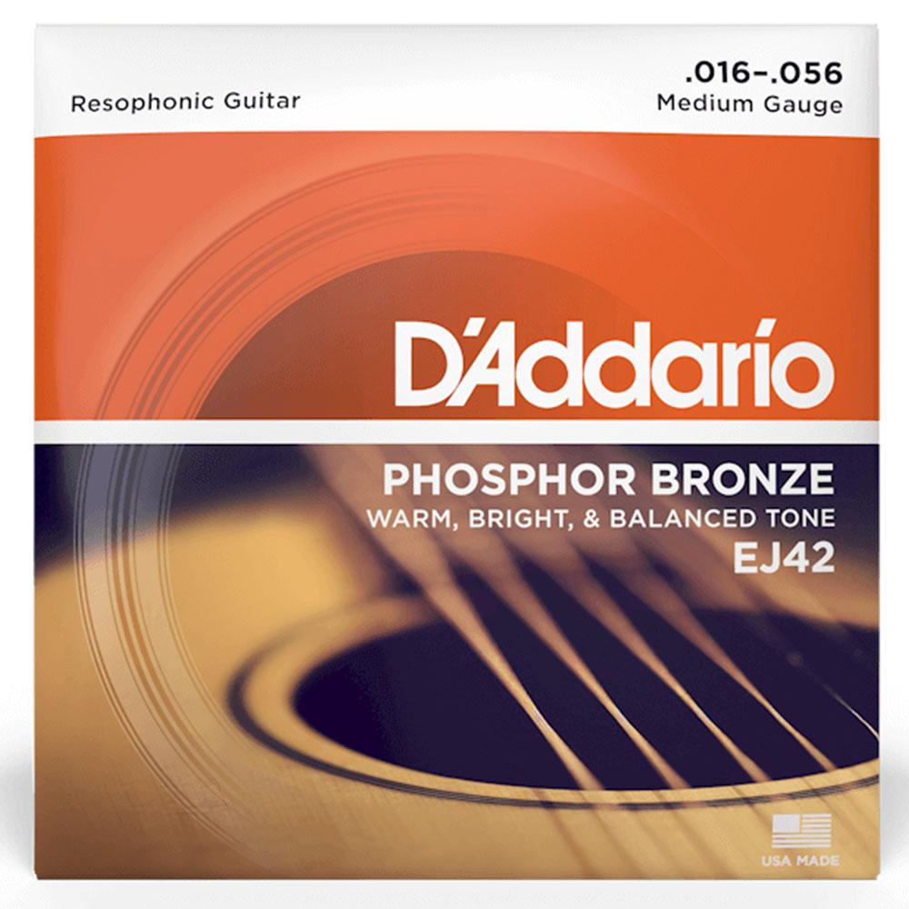 DAddario Acoustic Guitar Strings 0.016-0.056 D'Addario Phosphor Bronze Resophonic Accoustic Guitar String