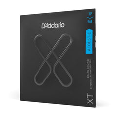 DAddario Acoustic Guitar Strings .012-.053 Light D'Addario XT 80/20 Bronze Acoustic Guitar Strings Coated Set