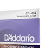 DAddario Acoustic Guitar Strings D'Addario EJ26 Phosphor Bronze Hybrid Acoustic Guitar Strings