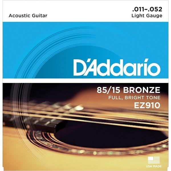 DAddario Acoustic Guitar Strings D'Addario EZ910 85/15 American Bronze Acoustic Guitar Strings