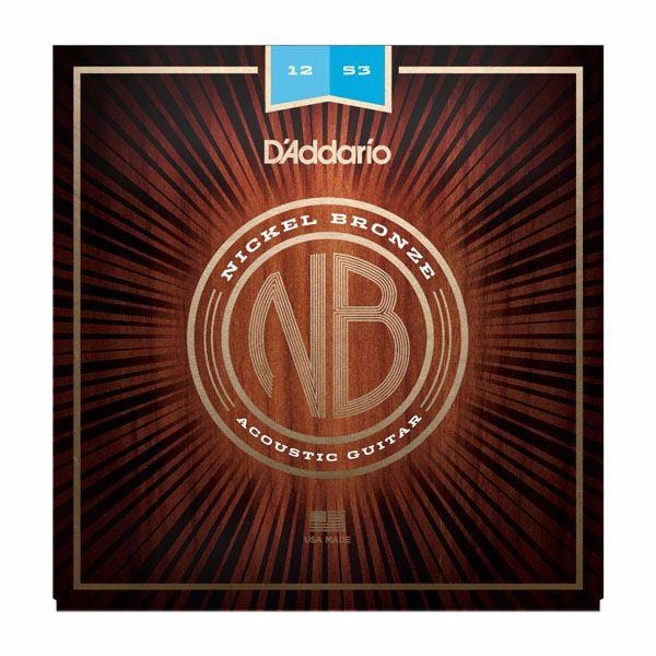 DAddario Acoustic Guitar Strings D'Addario NB1253 Nickel Bronze Light Acoustic Strings