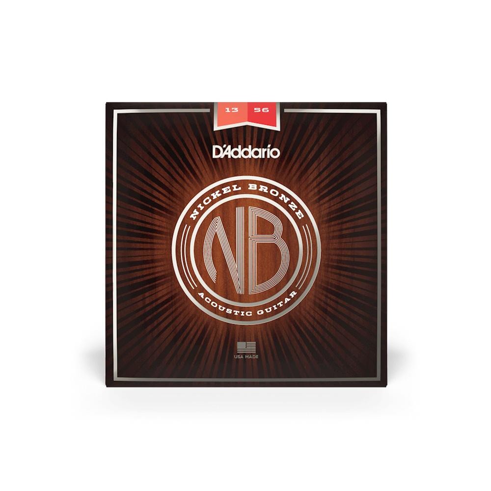 daddario acoustic guitar strings d'addario nb1356 nickel bronze medium acoustic guitar string set