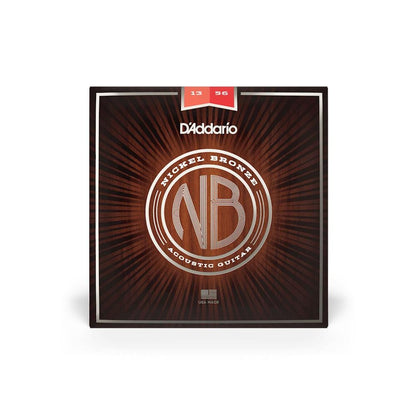 daddario acoustic guitar strings d'addario nb1356 nickel bronze medium acoustic guitar string set