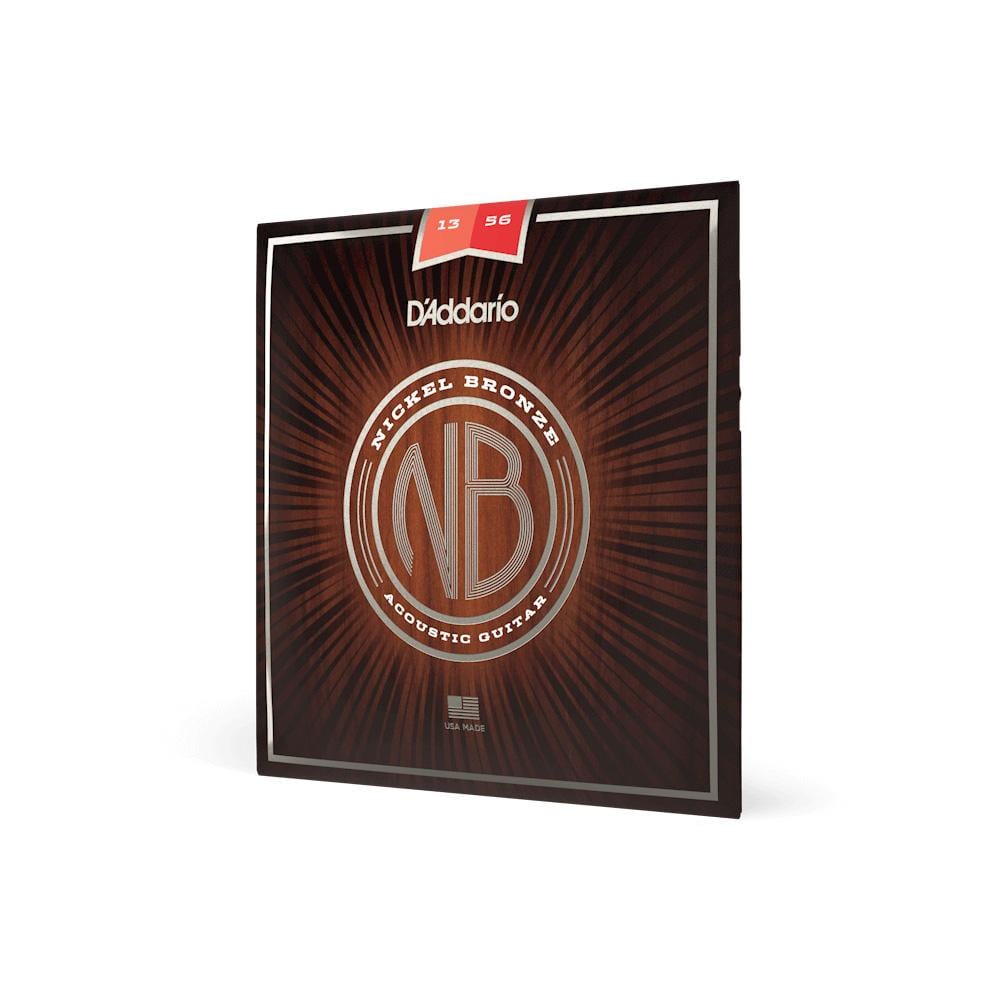 daddario acoustic guitar strings d'addario nb1356 nickel bronze medium acoustic guitar string set