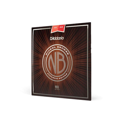 daddario acoustic guitar strings d'addario nb1356 nickel bronze medium acoustic guitar string set