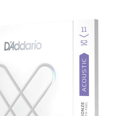 DAddario Acoustic Guitar Strings D'Addario XS Acoustic Guitar coated Strings Phosphor Bronze, Custom Light, 11-52
