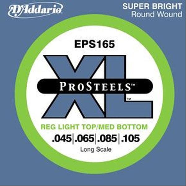 daddario bass guitar strings d'addario eps165 light top/medium bottom long scale bass strings