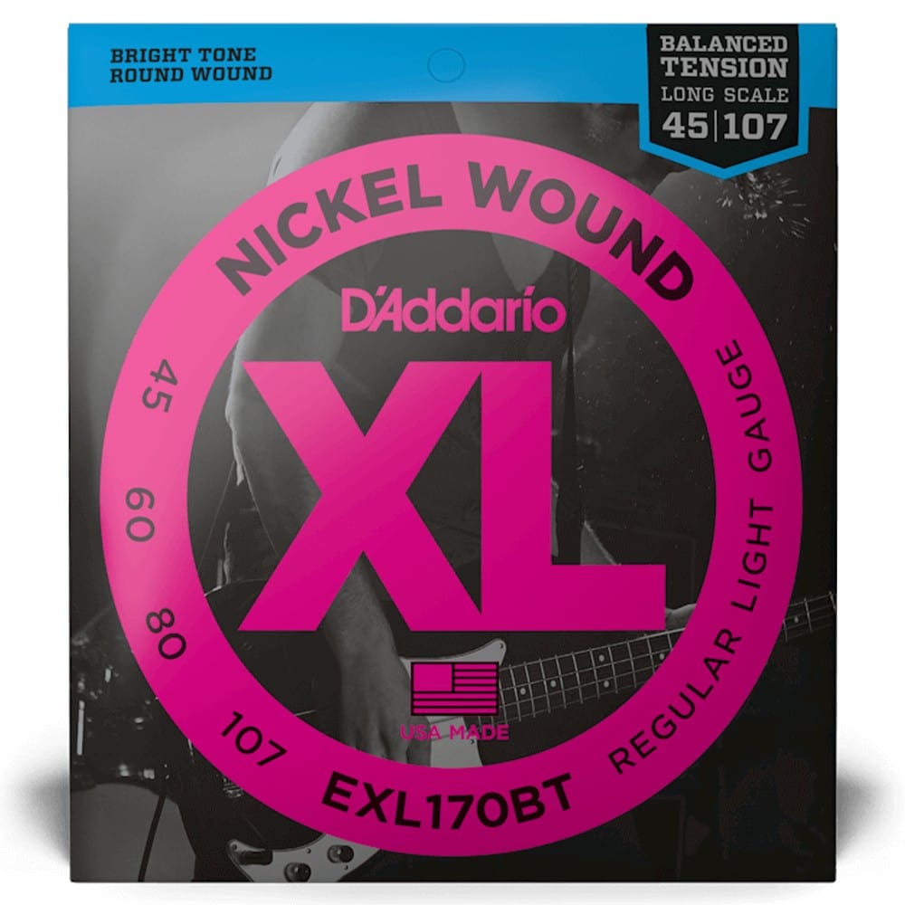 daddario bass guitar strings d'addario exl170bt bass guitar strings balanced tension nickel wound