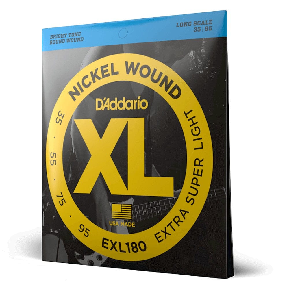 daddario bass guitar strings d'addario exl180 xl extra super soft/long bass strings