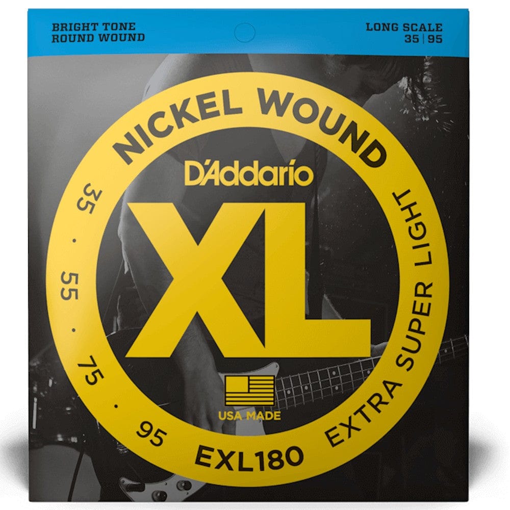 daddario bass guitar strings d'addario exl180 xl extra super soft/long bass strings