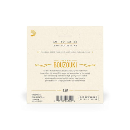 daddario bouzouki strings d'addario ej97 greek bouzouki 4 string set