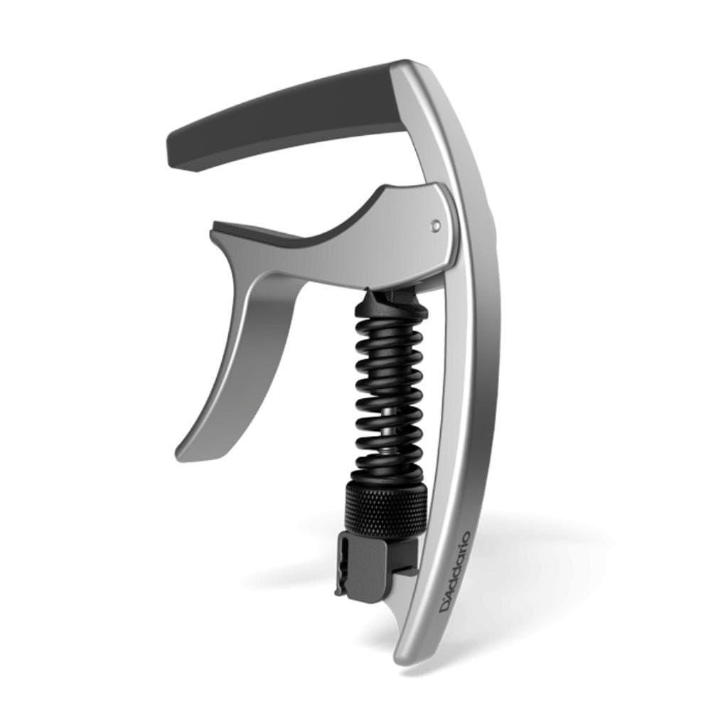 DAddario Capos Silver D'Addario PW-CP-09 Tri-Action Capo Adjustable Tension
