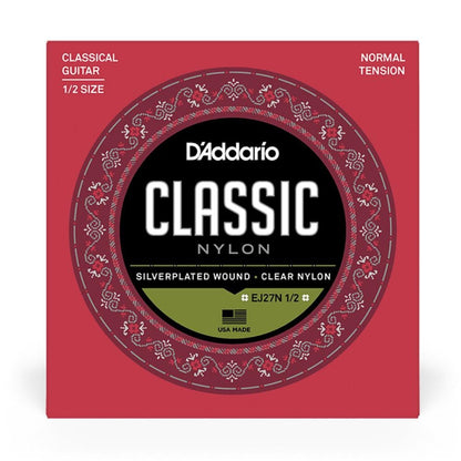 daddario classical guitar strings daddario ej27n 1/2 classical guitar string
