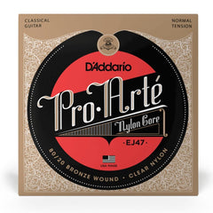 DAddario Classical Guitar Strings DAddario Pro-Arté EJ47 80/20 Bronze Wrap Nylon Core Classical Guitar String Set