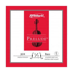 DAddario Double Bass Strings D'Addario Prelude Double Bass Strings - E J614, 3/4M, Medium