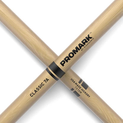 daddario drumsticks d'addario tx7aw classic 7a hickory wood tip drumstick
