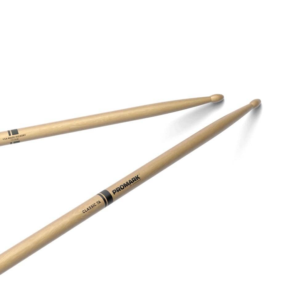 daddario drumsticks d'addario tx7aw classic 7a hickory wood tip drumstick