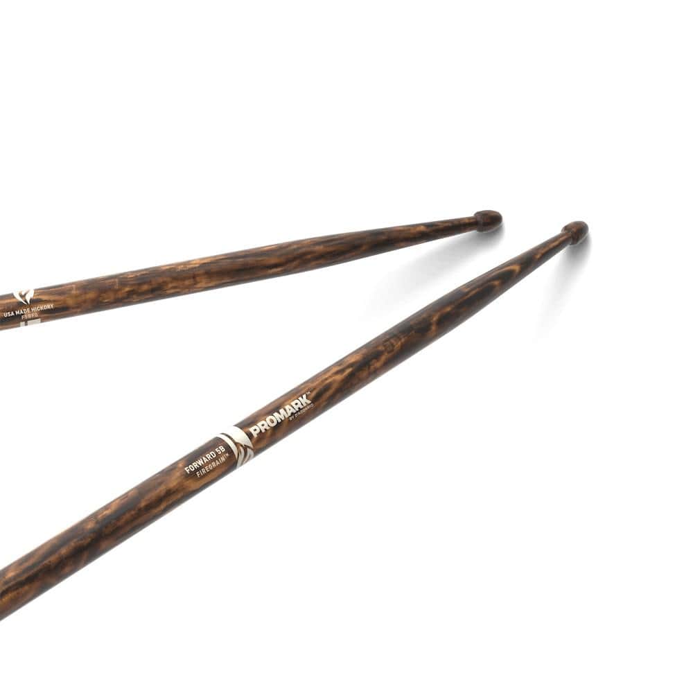 daddario drumsticks promark by d'addario r5afg rebound 5a firegrain hickory wood tip drumstick