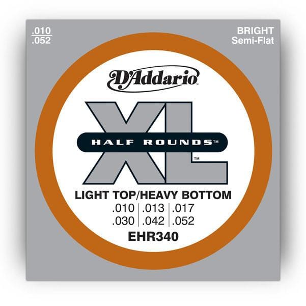 DAddario Electric Guitar Strings D'Addario EHR340 Electric Guitar Strings - Half Round