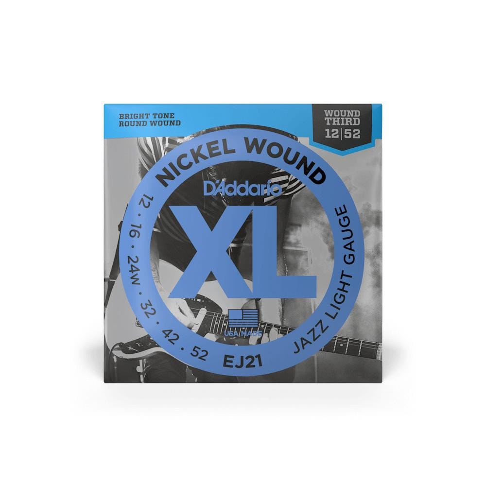daddario electric guitar strings d'addario ej21 xl jazz lite electric guitar string set