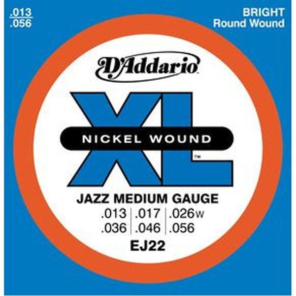 DAddario Electric Guitar Strings D'Addario EJ22 Nickel Jazz Medium Electric Guitar Strings