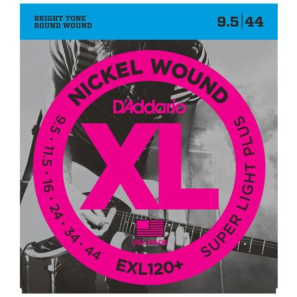 daddario electric guitar strings d'addario exl120+ electric guitar strings - nickel super light