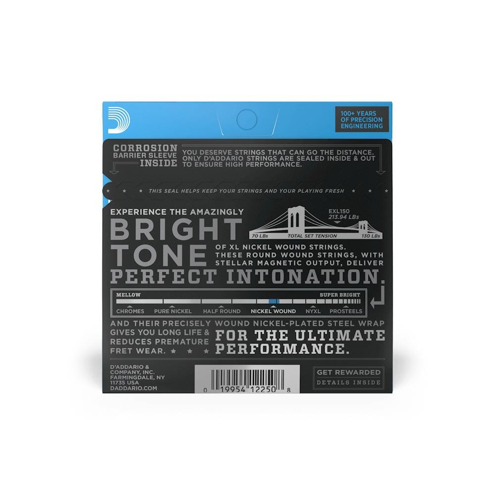 daddario electric guitar strings d'addario exl150 xl regular lite 12 electric guitar string set