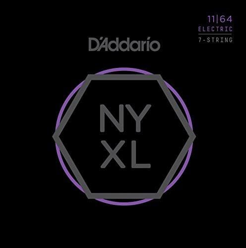 daddario electric guitar strings d'addario nyxl1164 nickel wound 7-string electric guitar strings
