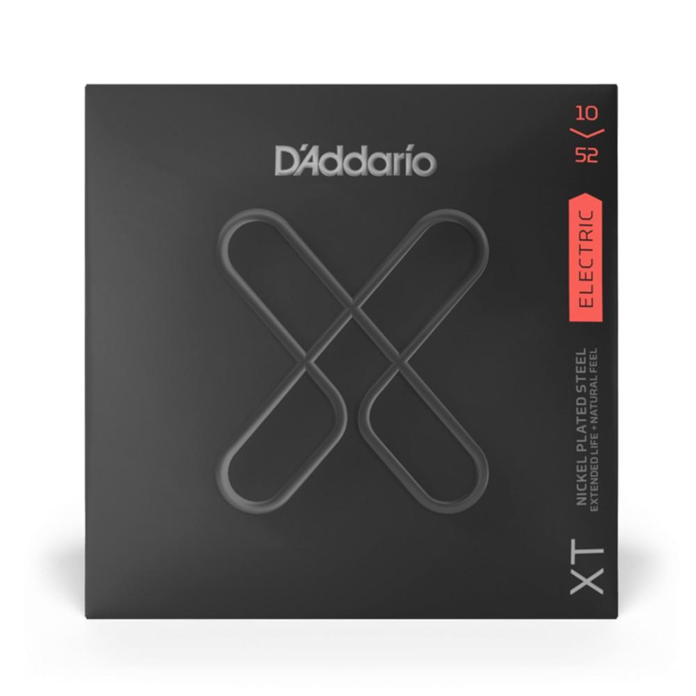 daddario electric guitar strings d'addario xt nickel plated steel electric guitar strings coated set      #gauges_.010-.052-light-top-heavy-bottom