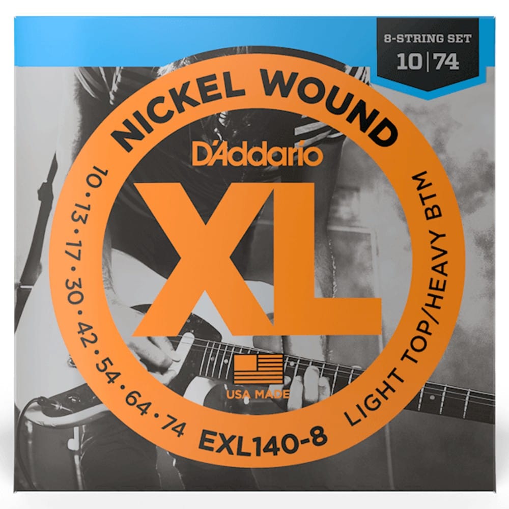 daddario electric guitar strings daddario exl140-8 nickel wound  electric guitar strings