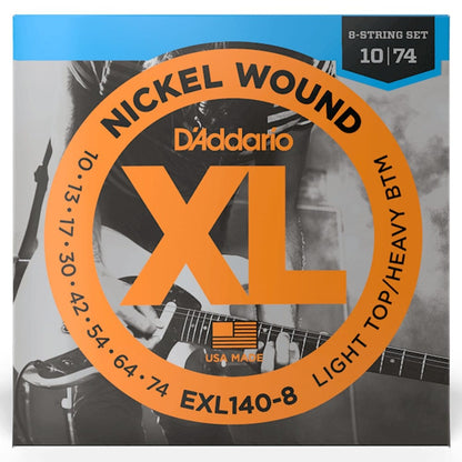 daddario electric guitar strings daddario exl140-8 nickel wound  electric guitar strings