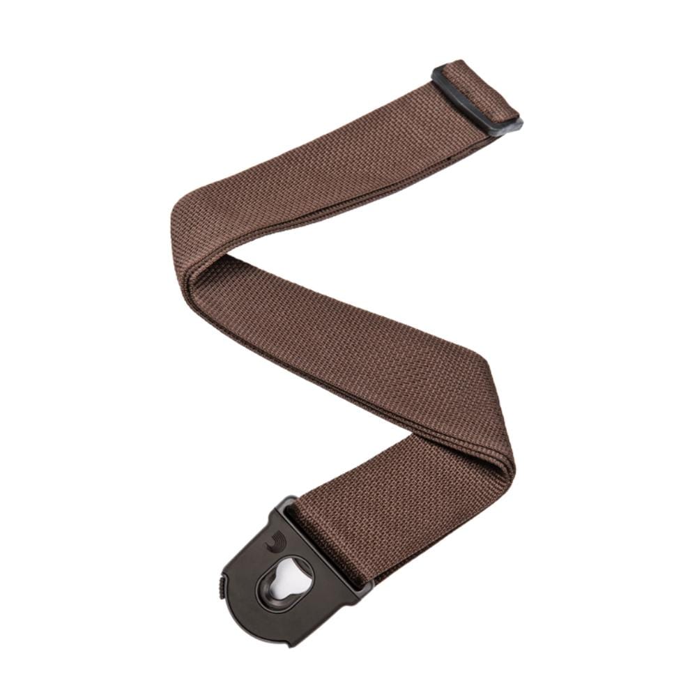 daddario guitar straps brown d'addario planet lock polypropylene guitar strap      #color_brown