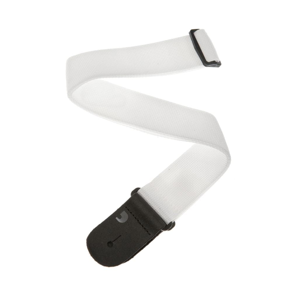 daddario guitar straps white d'addario 50mm polypropylene guitar strap      #color_white