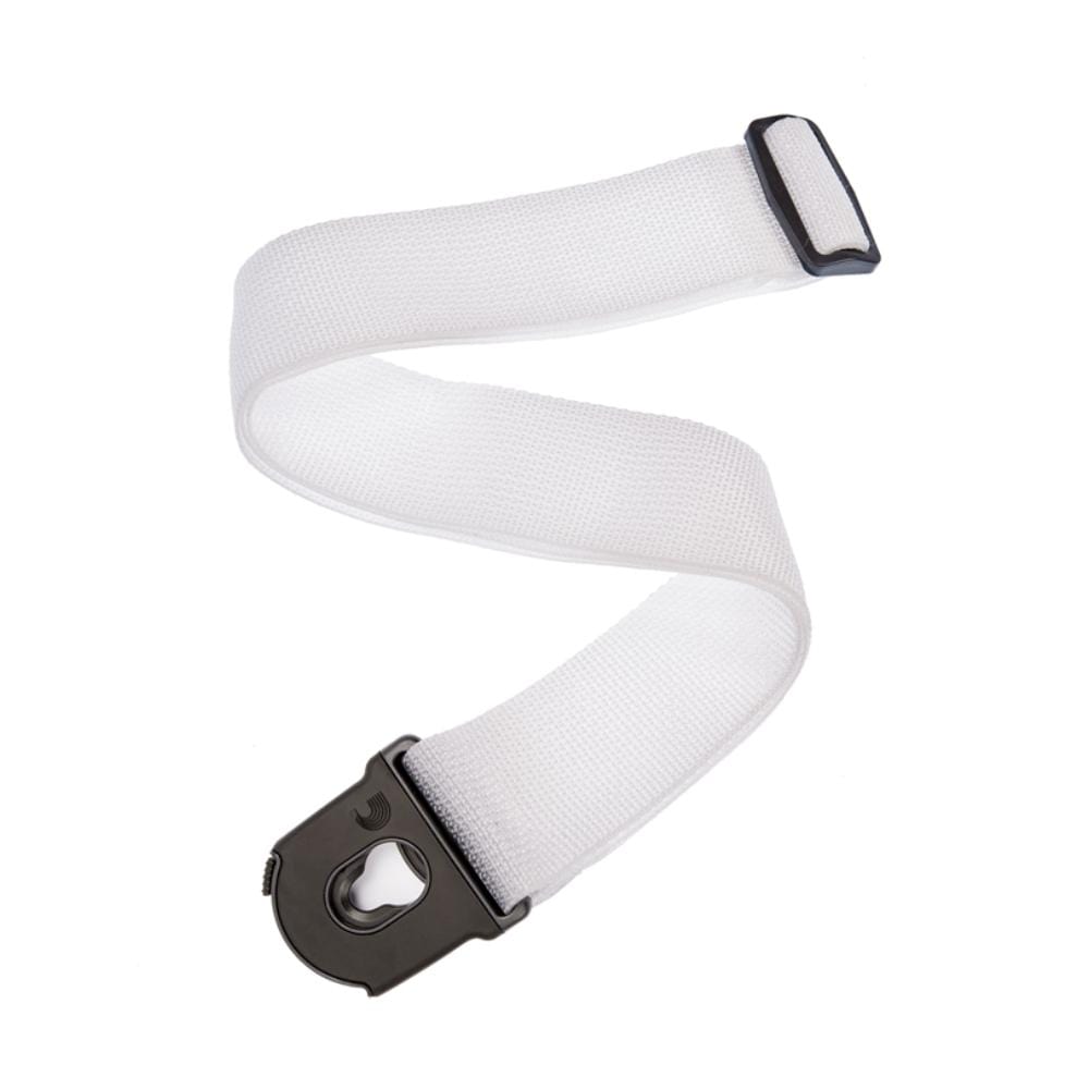 daddario guitar straps white d'addario planet lock polypropylene guitar strap      #color_white