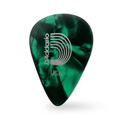 DAddario Picks D'Addario Classic Celluloid Green Pearl 1.25mm Extra Heavy Gauge Guitar Pick