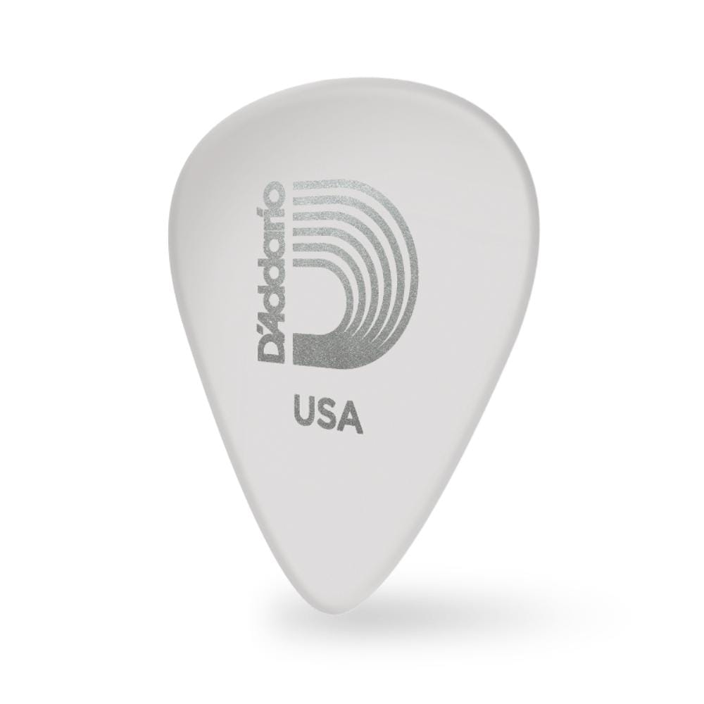 daddario picks d'addario classic celluloid white 0.50mm light gauge guitar pick      #pack_pack-of-25