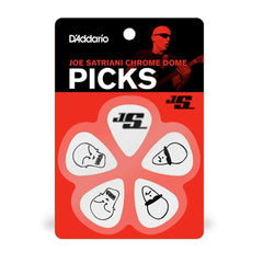 DAddario Picks Light Gauge 0.50mm D'Addario Joe Satriani Signature Guitar Picks White- Pack of 10