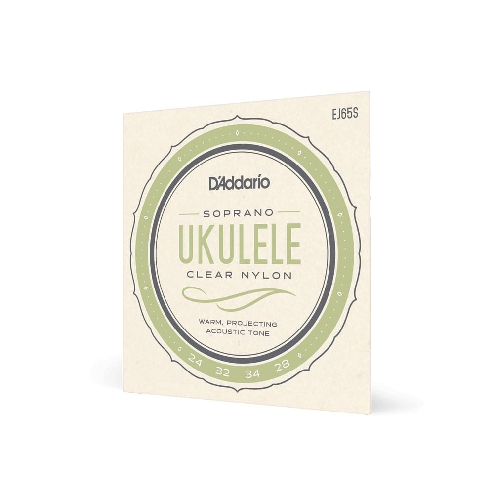 daddario ukulele strings d'addario ej65s soprano ukulele string set