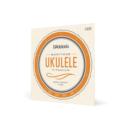 daddario ukulele strings d'addario ej87b baritone ukulele string set