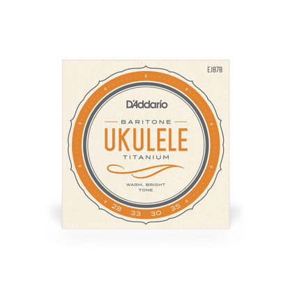 daddario ukulele strings d'addario ej87b baritone ukulele string set